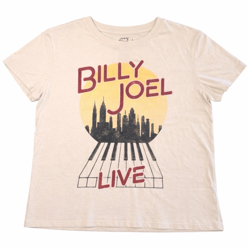 Billy Joel Live Graphic Tee - Cream XXL